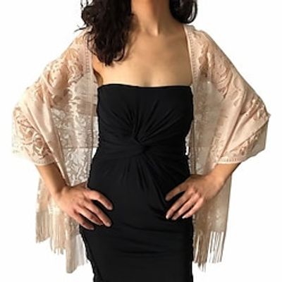 Wedding Guest 's Wraps Ladies Pure Sleeveless Polyester Wedding Wraps With Lace For Special Occasion Spring Fall Lightinthebox Wedding Guest 's Wraps Ladies Pure Sleeveless Polyester Wedding Wraps With Lace For Special Occasion Spring Fall Lightinthebox