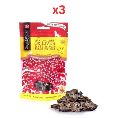 Green & Wilds Ox Liver Deli Bites Dog Treats 40G (Pack of 3) Green & Wilds Ox Liver Deli Bites Dog Treats 40G (Pack of 3)