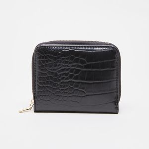 Sasha Reptilian Textured Small Zip Around Wallet