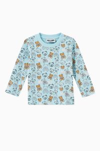 Teddy Bear Print Jersey T-shirt in Cotton