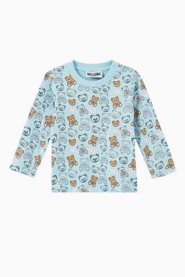 Teddy Bear Print Jersey T-shirt in Cotton