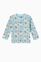 Teddy Bear Print Jersey T-shirt in Cotton - thumbnail