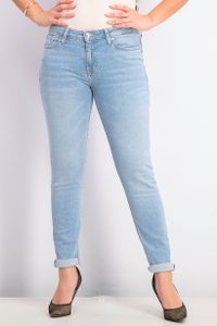 Womens Washed Straight Jeans  Washed Blue