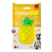 Fofos Tough Fruit Squeaky Jelly Pineapple Dog Toy (Pack of 2)