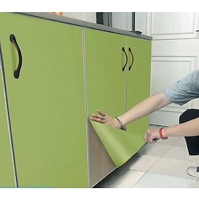 oil-proof sticker kitchen refrigerator cabinet renovation kitchen cabinet dirty waterproof self-adhesive pvc wallpaper one piece on behalf of Lightinthebox