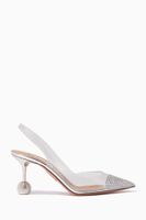 Nights Pumps 75 in Mirrored Leather & PVC Nights Pumps 75 in Mirrored Leather & PVC