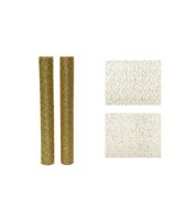 Kaemingk Decoris Fabric Polyester Glitter Structure Light Gold