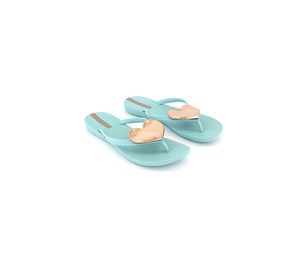 Womens Maxi Fashion II Slippers  Green/Gold