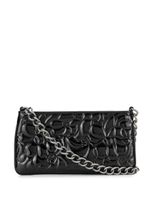 Chanel Pre-Owned 2004 embossed Camellia clutch - Black