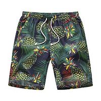 Men's Casual Sports Casual Holiday Shorts Pants Graphic Knee Length Navy Blue miniinthebox - thumbnail