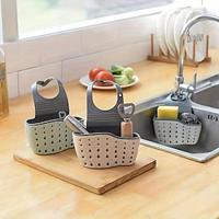 Kitchen Sink Organizer Adjustable, Space-Saving Caddy for Soap, Sponges, Cloths with Easy Drain Feature Lightinthebox