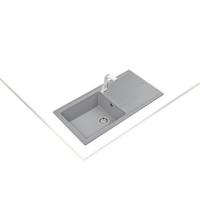 TEKA STONE 60 L-TG 1B 1D Tangranite Sink Metallic Grey (TEKA-115330000)