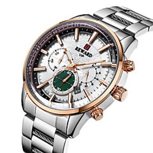Reward men's watch sports steel band watch butterfly buckle watches Lightinthebox