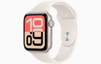 Apple Watch SE 3, GPS, 44mm, Starlight Aluminum Case with Starlight Sport Band