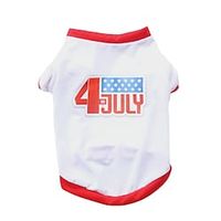 Dog Cat 4th of July Shirt T-Shirt Stars Letter Number Fashion Cool Sports Casual Daily Dog Clothes Puppy Clothes Dog Outfits Soft White Costume for Girl and Boy Dog Cotton L Lightinthebox Dog Cat 4th of July Shirt T-Shirt Stars Letter Number Fashion Cool Sports Casual Daily Dog Clothes Puppy Clothes Dog Outfits Soft White Costume for Girl and Boy Dog Cotton L Lightinthebox