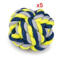 Vadigran Cotton Ball Blue-Yellow 120G Ø8Cm (Pack Of 5)