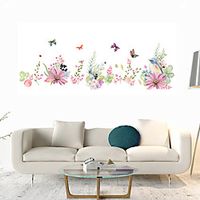 Floral Plants Wall Stickers Bedroom Living Room Removable Pre-pasted PVC Home Decoration Wall Decal 1pc miniinthebox Floral Plants Wall Stickers Bedroom Living Room Removable Pre-pasted PVC Home Decoration Wall Decal 1pc miniinthebox