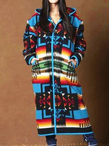 Women's Printed Double-sided Hooded Jacket
