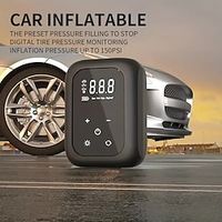 Portable Air Compressor 150PSI Wireless Air Pump 4000mAh Battery Automatically Turned Off Used In Cars Motorcycles Bicycles Balls. Lightinthebox - thumbnail