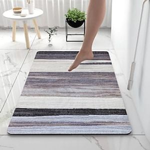 Geometric Bathroom Bath Mats Creative Absorbent Bathroom Rug Diatomaceous Earth Non Slip Lightinthebox