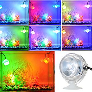 Aquarium Light Aquarium Decoration LED Spotlight LED Aquarium Lights 1pc Fish Tank Light Red Blue Yellow 360 Rotating Plastic  Metal USB 1 W 5 V miniinthebox
