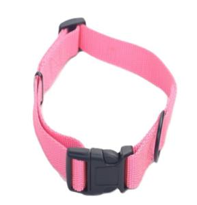 Helepet Nylon Plain Dog Collar Pink Large