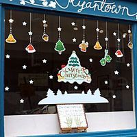 Holiday Christmas Wall Stickers Bedroom Kids Room Kindergarten Removable Pre-pasted PVC Home Decoration Wall Decal 1pc miniinthebox Holiday Christmas Wall Stickers Bedroom Kids Room Kindergarten Removable Pre-pasted PVC Home Decoration Wall Decal 1pc miniinthebox