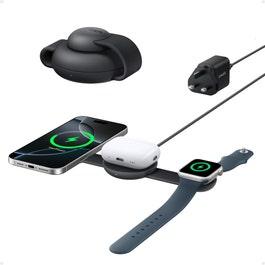 Anker MagGo 3-in-1 Wireless Charging Station - Black (ANK-B25M8H11)