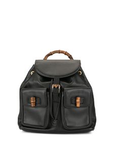 Gucci Pre-Owned Bamboo Line backpack - Black