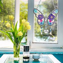 Mother's Day Gift Metal Butterfly Wind Chime Decoration Handmade Garden Pendant Pendant Grandmother's Birthday Gift Lightinthebox