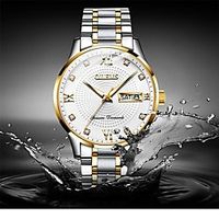 OLEVS Mechanical Watch for Men Analog Automatic self-winding Modern Style Stylish Waterproof Calendar / date / day Noctilucent Alloy Stainless Steel Machine miniinthebox - thumbnail
