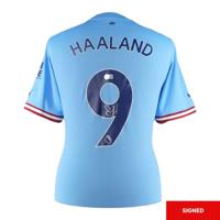 Bootroom Collection Erling Haaland Back Signed Manchester City 2022-23 Home Shirt With Player Style Number (Boxed) - thumbnail