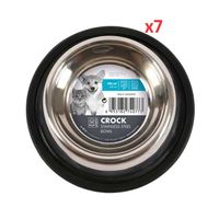 M-pets Crock Stainless Steel Bowl Xs (Pack of 7)