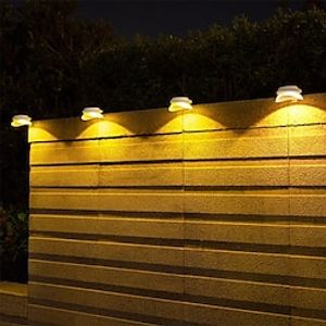 Outdoor Solar Wall Lights Garden Waterproof Fence Light Solar Gutter Lamp for Courtyard Balcony Deck Walkway Patio Porch Stair Wall Landscape Lighting Decoration miniinthebox