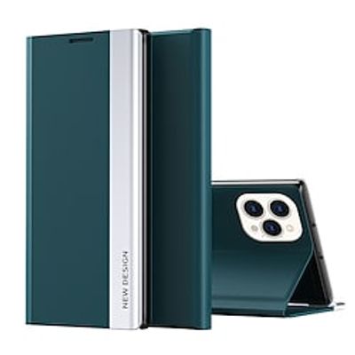 Phone Case For Apple Full Body Case iPhone 14 Pro Max 14 Plus 13 12 11 Pro Max Mini X XR XS Flip Dustproof Shockproof Solid Colored PC PU Leather Lightinthebox