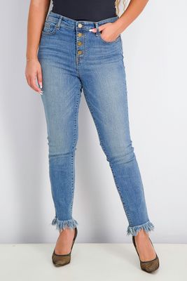 Womens High-Rise Sculpted Zip Ankle Skinny Jeans Pristine Blue Womens High-Rise Sculpted Zip Ankle Skinny Jeans Pristine Blue