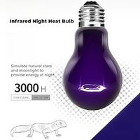 Infrared Heat Lamp E27 Basking Spot Light Bulb 35/50/75/100 Watt Reptile Night Light Climbing Pet Heating Lamp 220V miniinthebox - thumbnail