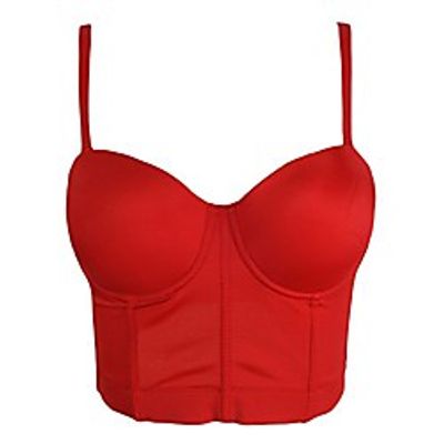 Women's Basic Smooth Push Up Bustier Club Party Crop Top Bra Lightinthebox