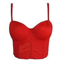 Women's Basic Smooth Push Up Bustier Club Party Crop Top Bra Lightinthebox - thumbnail
