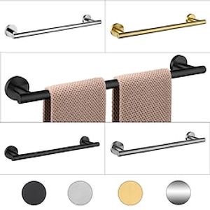 Towel Bar Stainless Steel Bathroom Shelf Single Rod Wall Mounted New Desig 1 pc 30/40/45/50/60cm miniinthebox