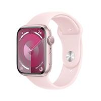 Apple Series 9 GPS 45mm Pink Aluminium Case with Light Pink Sport Band - Small/Medium