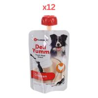 Flamingo Deli Yumm Fresh Meat Snack Chicken Dog Treats 90g (Pack of 12)