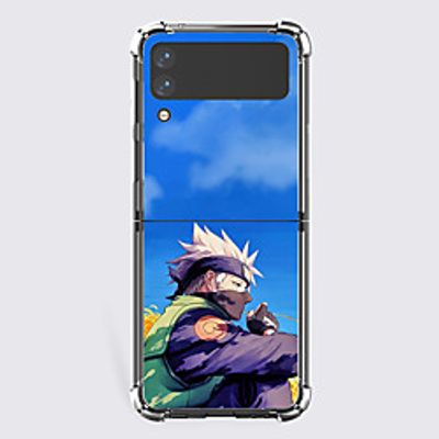 Naruto Cartoon Characters Phone Case For Samsung Z Flip Z Flip 3 Z Flip 2 Unique Design Protective Case Shockproof Dustproof Flip Full Body Case TPU Lightinthebox