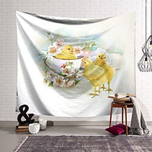 Wall Hanging Tapestry Wall Carpet Wall Art Wall Decoration Tapestry Wall Decoration Fresh And Cute Chick Pattern Tapestry miniinthebox