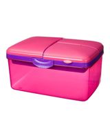 Sistema Slimline Quaddie Coloured 2L Pink Sistema Slimline Quaddie Coloured 2L Pink