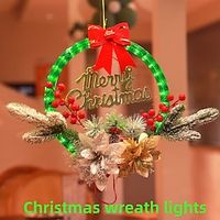 0.3m String Lights 100 LEDs EL 5mm 1Set Mounting Bracket 1 set Warm White Holiday Lights Holiday 31 V miniinthebox