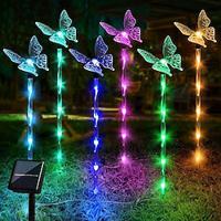 Butterfly Solar Lawn Lights Pathway Lights Outdoor Garden Decorations, Outdoor Waterproof, Butterfly Ornaments 8 Modes for Yard, Patio, Flower Bed, Home Decoration, Perfect Decorations and Gifts Lightinthebox