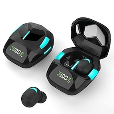 Two Mode TWS Wireless Bluetooth5.1 Headset Gaming/Music Bluetooth Earbuds Waterproof Sport Headphones Noise Cancellation Bluetooth Earphones with Atmosphere Light Charging Case miniinthebox Two Mode TWS Wireless Bluetooth5.1 Headset Gaming/Music Bluetooth Earbuds Waterproof Sport Headphones Noise Cancellation Bluetooth Earphones with Atmosphere Light Charging Case miniinthebox
