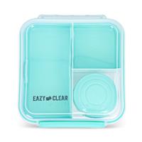 Eazy Kids 3 - 4 - 5 Compartment Convertible 1250ml Bento Lunch Box with 150ml Gravy Bowl - Green