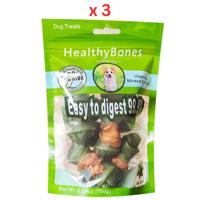 Joberill Healthy Bones Mint Flavor Knotted Bone Wrap Chicken Meat-150 G Pack Of 3